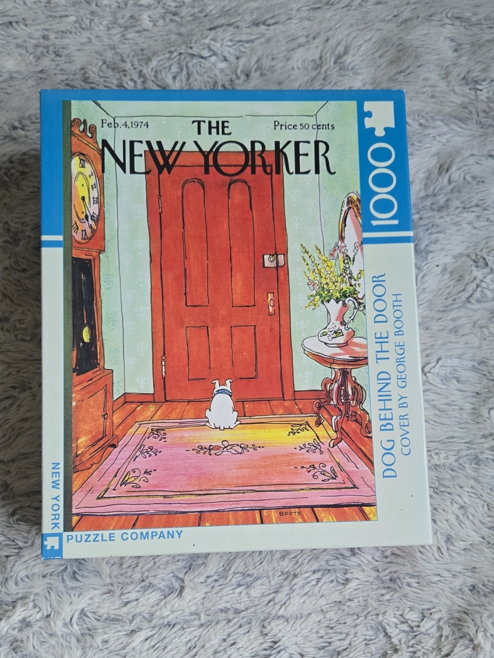 New York Puzzle Company - Dog Behind the Door 1000 piece Puzzle